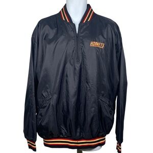 Vintage Charlotte Hornets 1/4 Zip Pullover Jacket Mens 2XL Russell Athletic